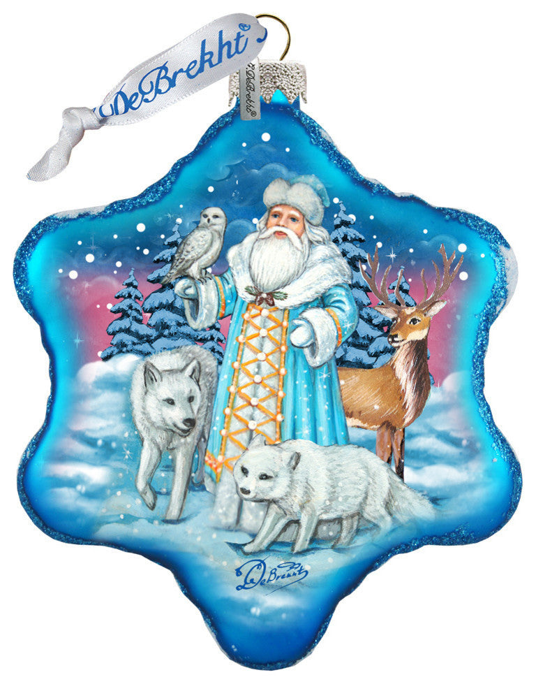Santa''s Polar Story Snowflake Ornament