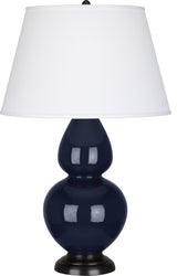 Double Gourd Table Lamp, Midnight Blue
