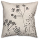 Sketched Florals 18"x18" Spun Poly Pillow