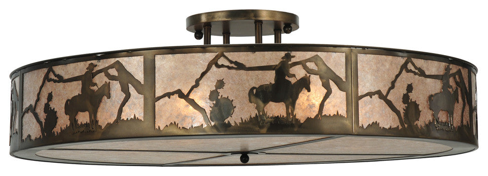 48 Wide Cowboy Semi-Flushmount