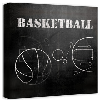 Basketball Plays 16x16 Canvas Wall Art