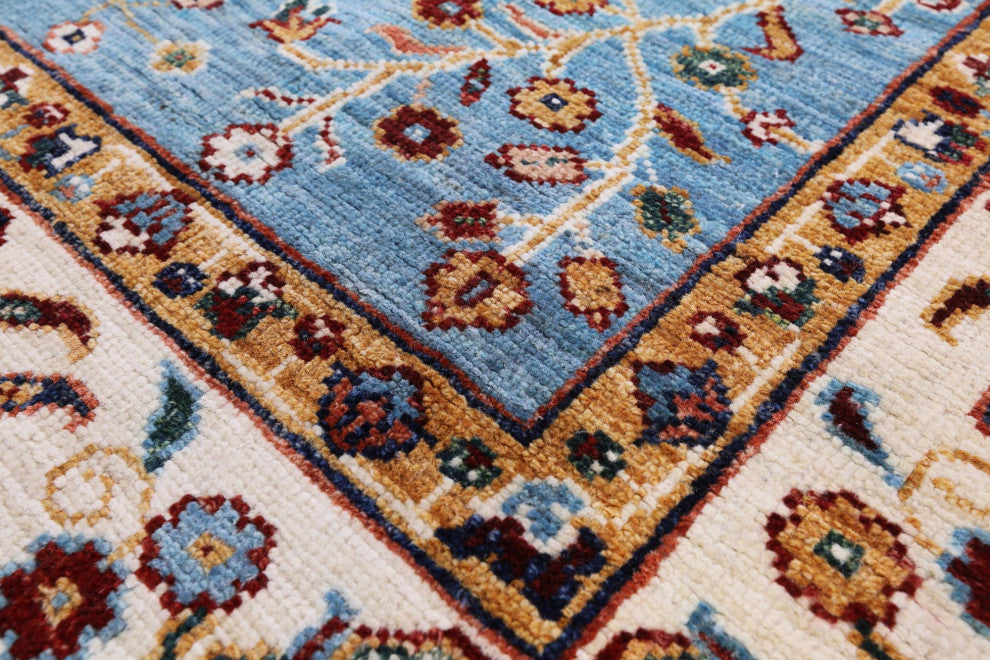 Hand-Knotted Persian Tabriz Wool Rug 4' 10" X 6' 10" Q10145