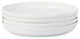 Stone Lain Virtuo Porcelain Dinner Plate Set of 4, White
