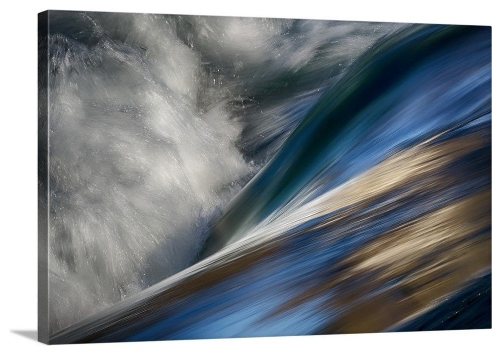"River Wave" Wrapped Canvas Art Print, 48"x32"x1.5"