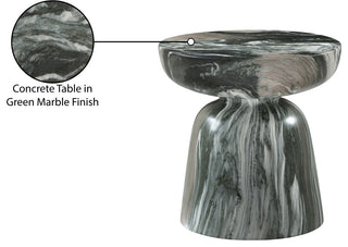 Avellino Finished Concrete Indoor/Outdoor End / Side Table, Green
