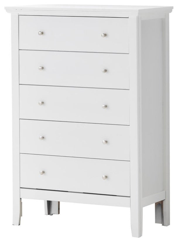 Glory Furniture Primo 5 Drawer Chest in White