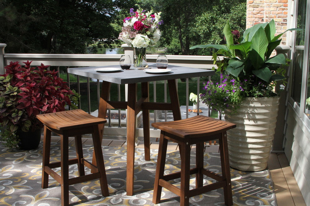 Counter Height Eucalyptus Stool, Set of 2