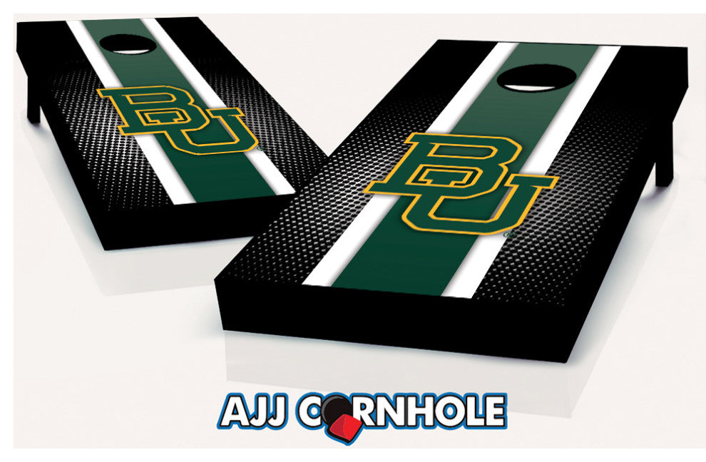 Baylor Striped Cornhole Set