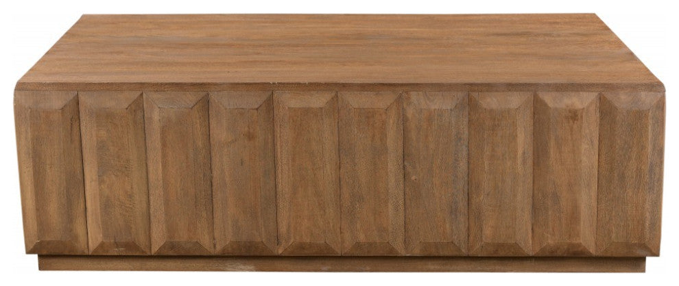 Minimal Rectangular Wooden Coffee Table