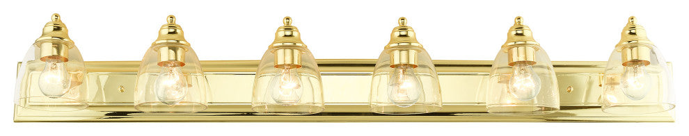 Polished Brass Transitional, Colonial, Vanity Sconce