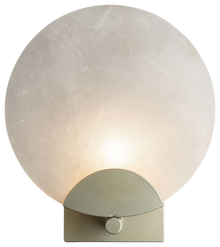 Callisto 1-Light Sconce Modern Brass Alabaster