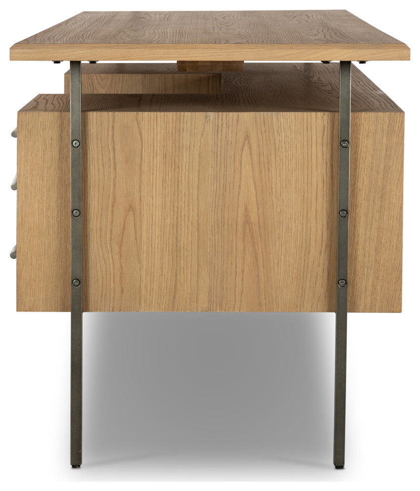 Lauren Desk-Natural Oak Solid