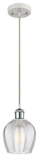 Innovations 516-1P-WPC-G462-6 1 Light Mini Pendant, White, Polished Chrome