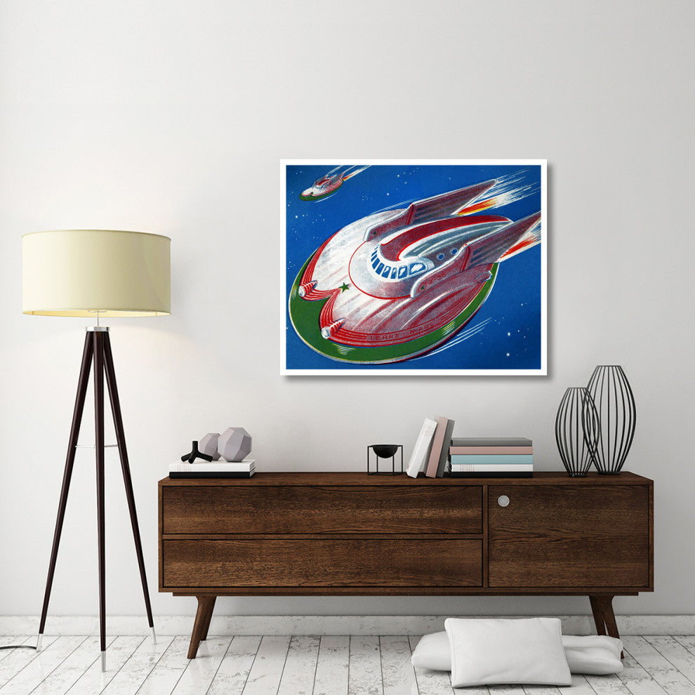 "UFO" Digital Paper Print by Retrorocket, 46"x37"