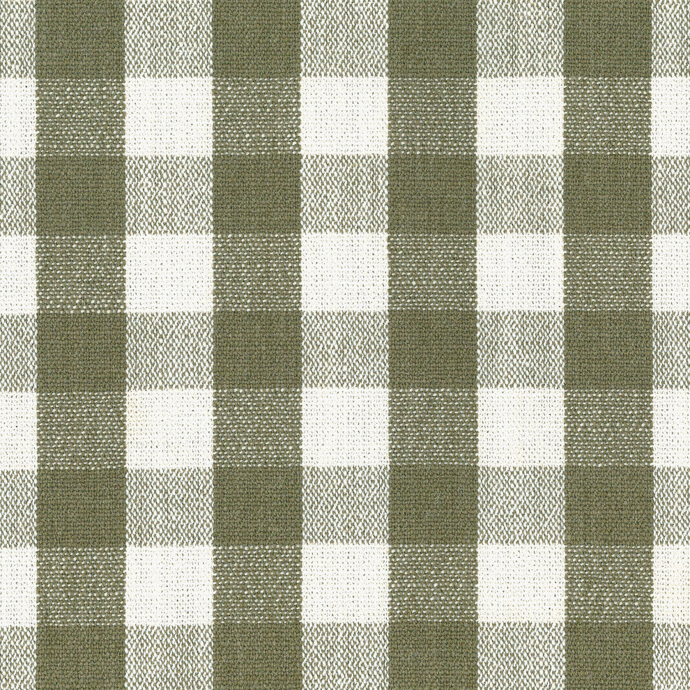 Crawford Pillowback Comfort Swivel Glider, Moss Green Gingham