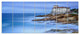 Beautiful Italian Seashore View, Seascape Canvas Art Print, 83"x32", 7 Panels