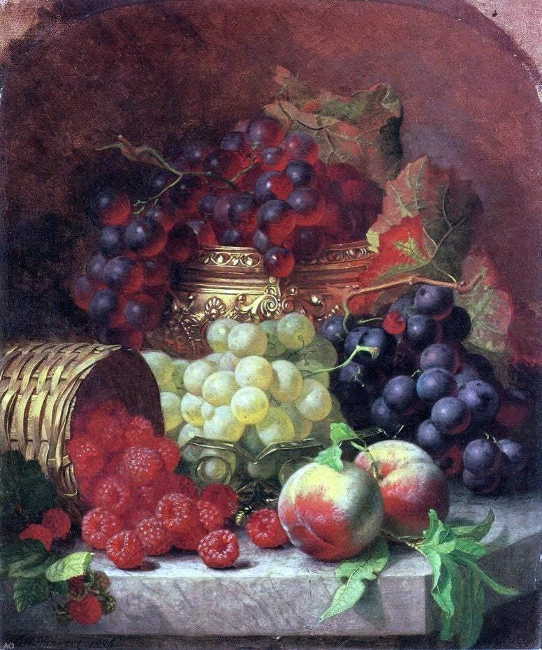 Eloise Harriet Stannard Black Grapes in a Gilt Bowl Wall Decal