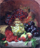 Eloise Harriet Stannard Black Grapes in a Gilt Bowl Wall Decal