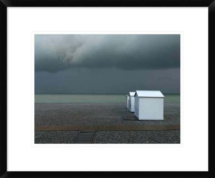 "Beachhouses" Framed Digital Print by Elisabeth Wehrmann, 24x20"
