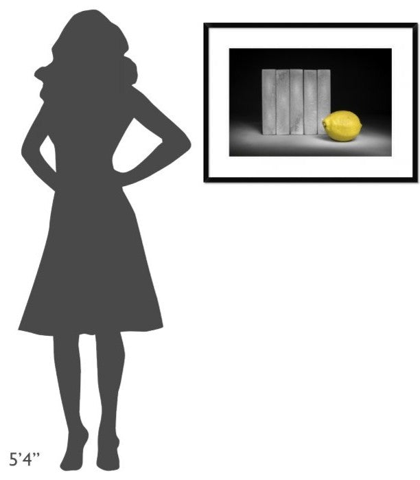 "Yellow" Framed Digital Print by Christophe Verot, 32x24"
