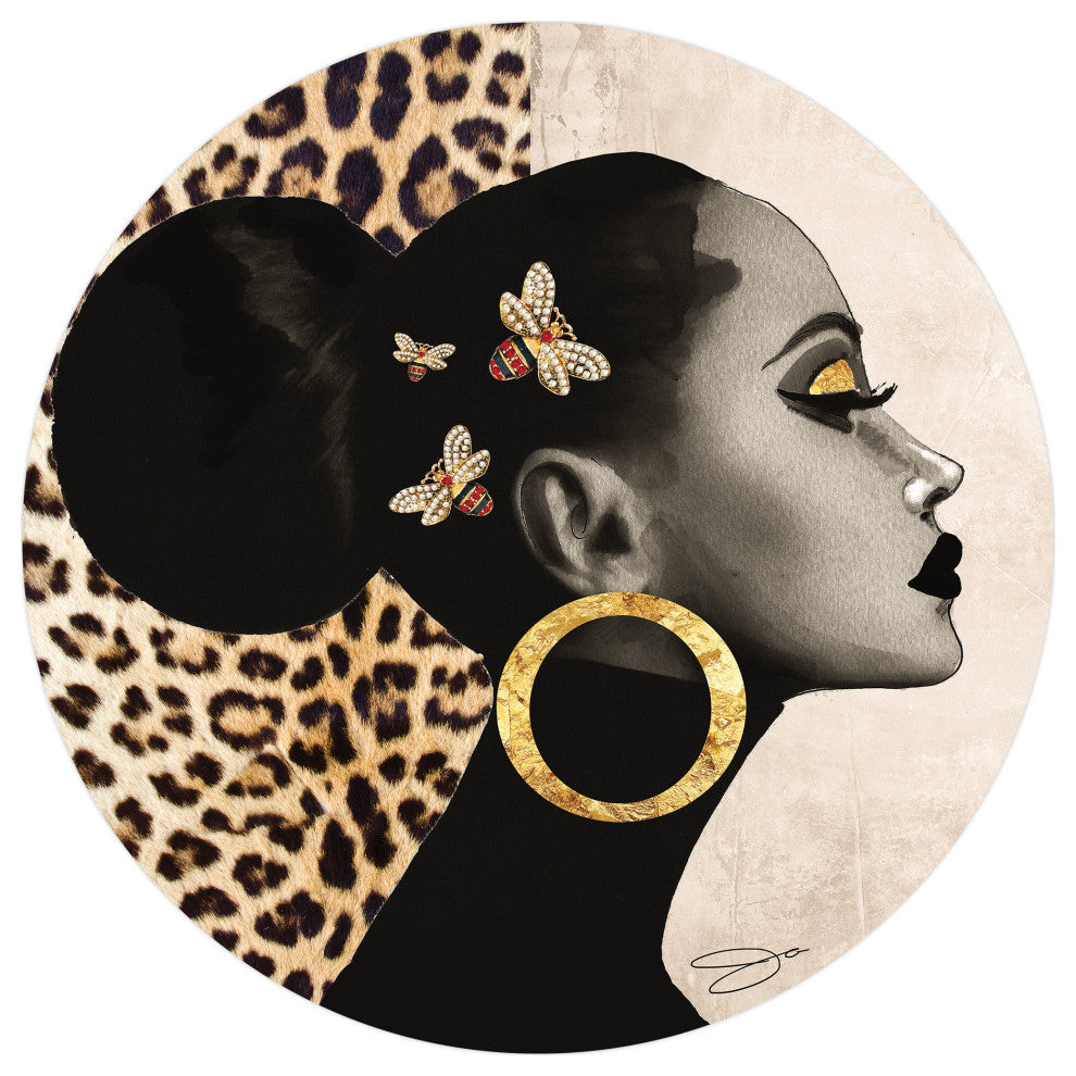 Beautiful Woman Printed Wall Art Unframed Free Floating Tempered Glass