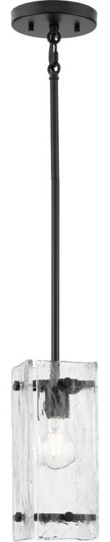 Rivera Collection 1-Light Matte Black Luxe Industrial Pendant