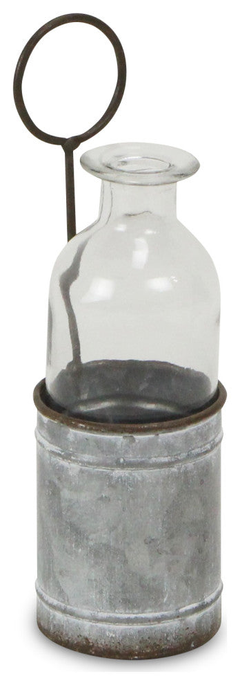 Single Slot Galvanized Metal Jar Holder