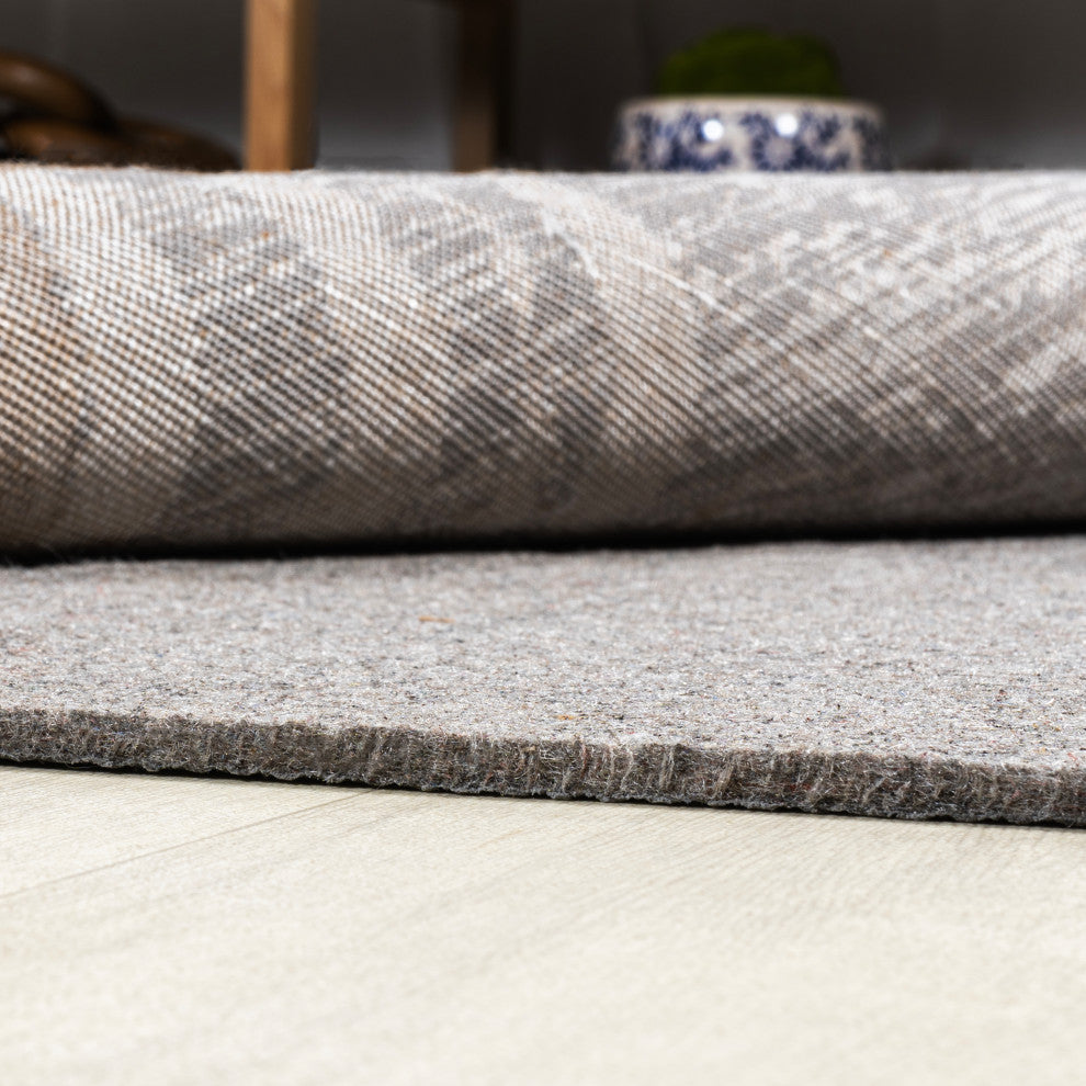 Duo-Lock Rug Pad Gray/Brown, Area Rug Pad, 2 X 8