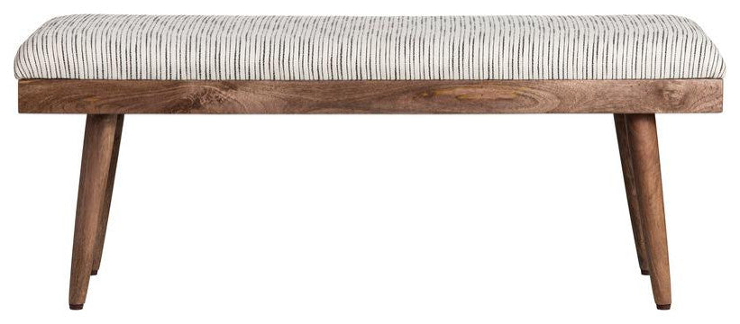 Adacia Black And White Stripe Bench