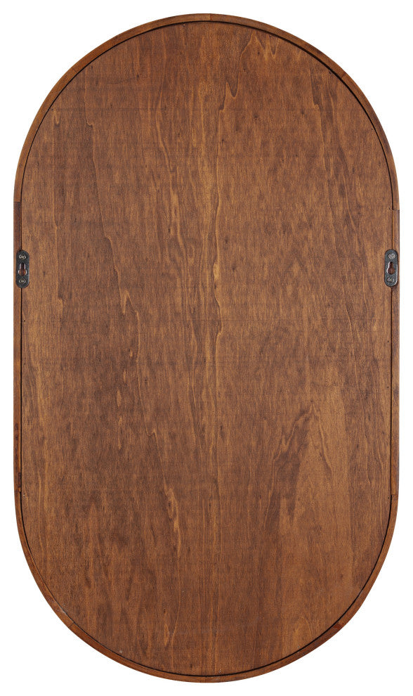 Hutton Wood Capsule Wall Shelf, Walnut Brown, 16x28