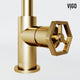 VIGO Ruxton 9" H Single Handle Single Hole Bathroom Faucet, Matte Brushed Gold, Without Extras