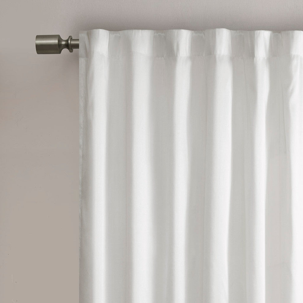 Madison Park Andora Embroidered Faux Silk Window Panel