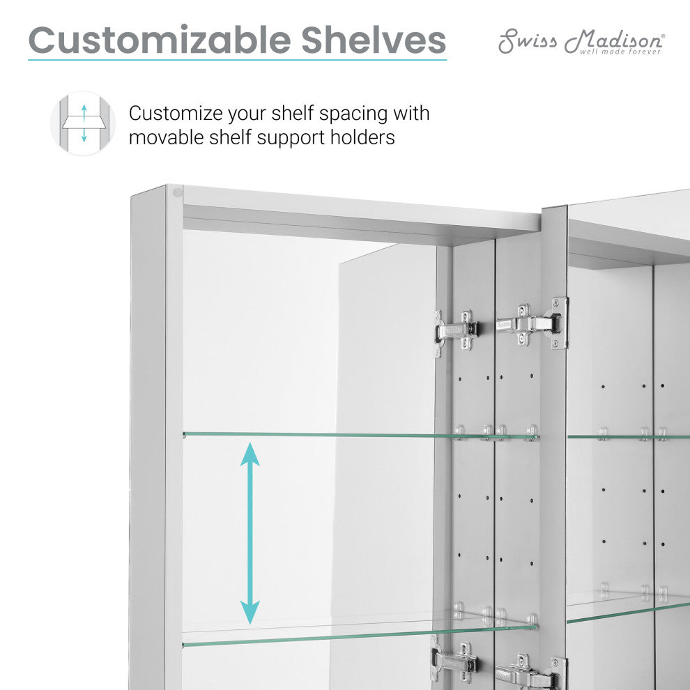 Cache 20"x30"Mirrored Aluminum Medicine Cabinet