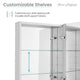 Cache 20"x30"Mirrored Aluminum Medicine Cabinet