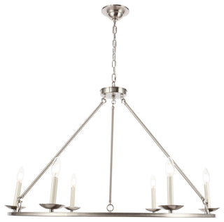 Living District Maine 6-Light Burnished Nickel Chandelier
