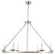 Living District Maine 6-Light Burnished Nickel Chandelier