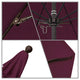 7.5' Bronze Push Lift Fiberglass Rib Aluminum Umbrella, Pacifica, Purple