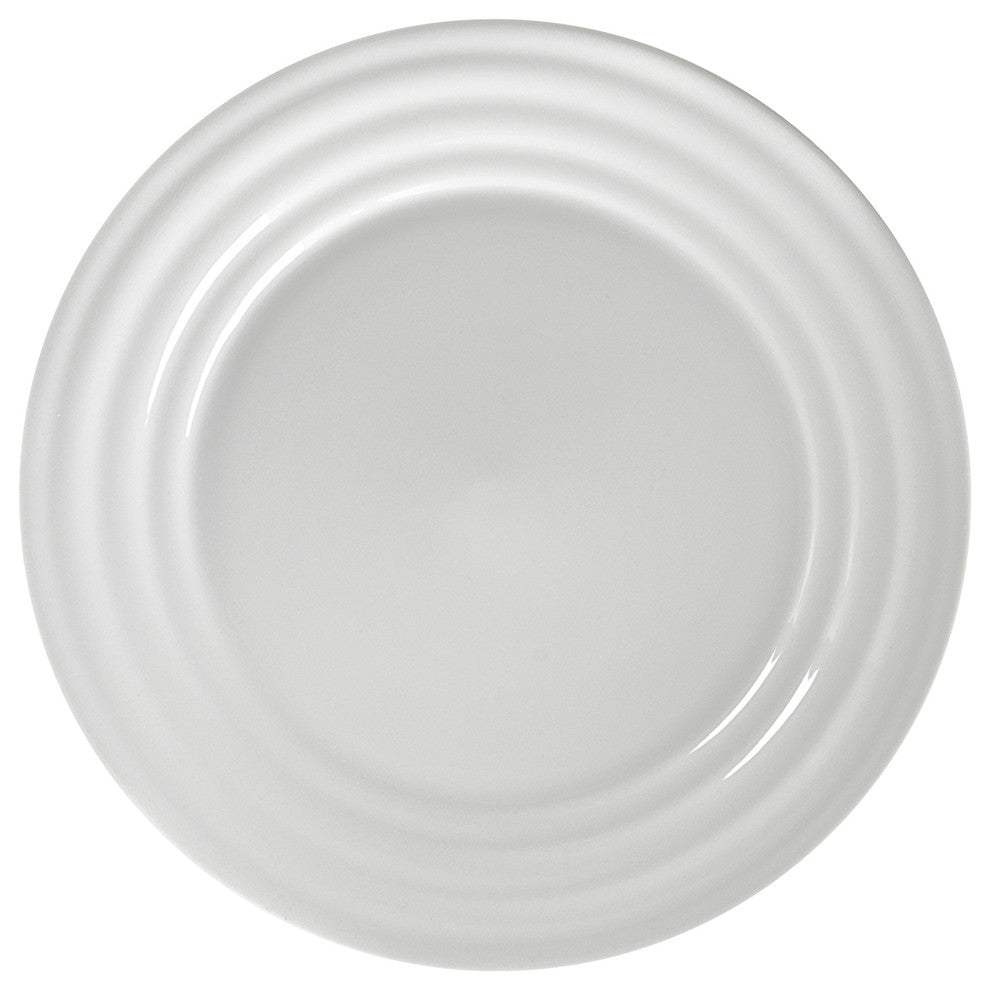 Swing White Salad and Dessert Plates, Set of 6