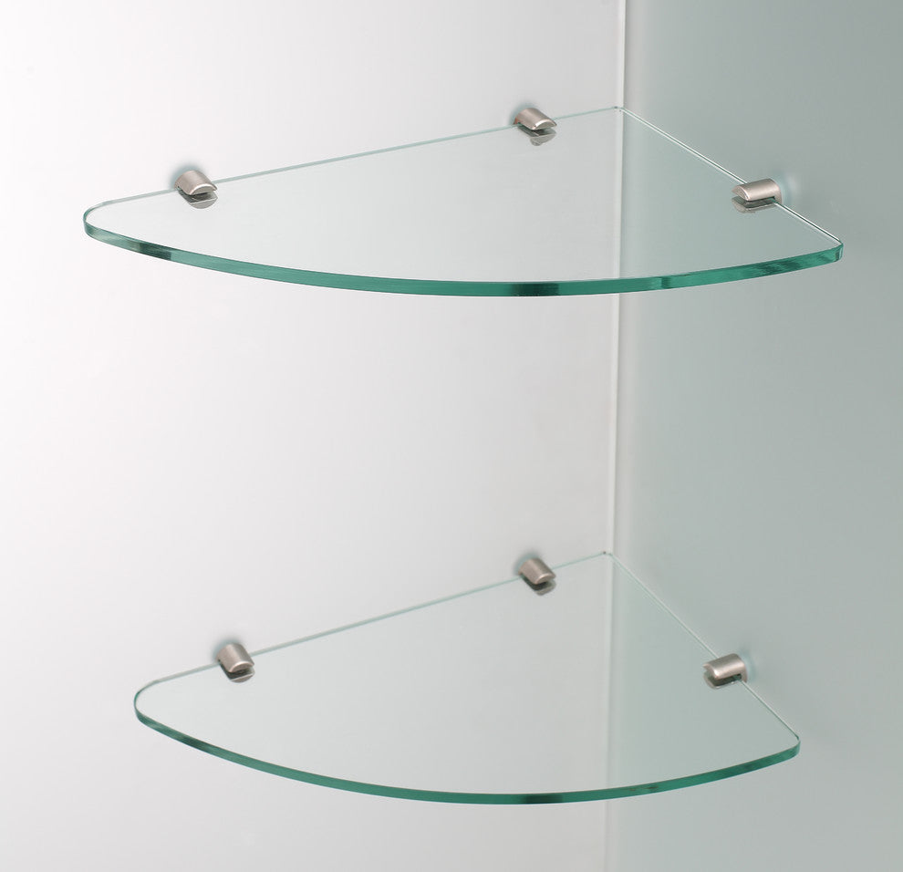 BromleyGS 52.25"-53.25"x30.375"x72" Frameless Corner Hinged Shower Enclosure