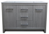 48" Double Sink Vanity With Gray Pine Finish