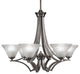 Chandeliers, 7" Frosted Crystal Glass