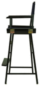 030" Director's Chair Black Frame-Navy Blue Canvas