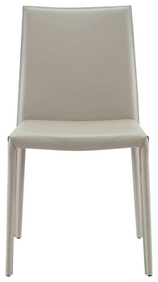 Elite Living Prima, Set of 2, Mid-Century Modern Dining Chair, Stone