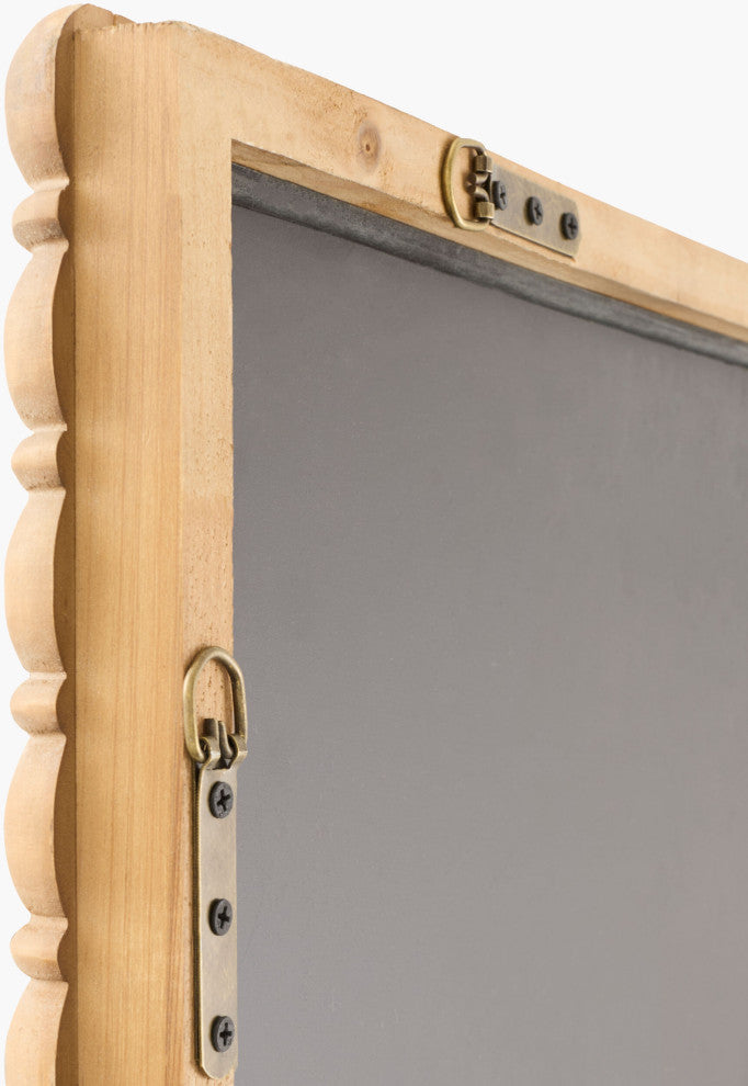 Galey Alix x Livabliss Karling Blair GAKB-1000 Accent Mirror, Antiqued Brown, 39"h X 31"w X 2"d