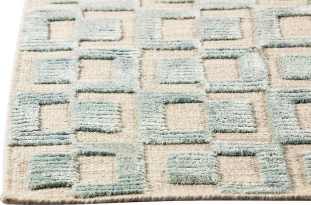 Yonkers Rug, Aqua, 8''x10''