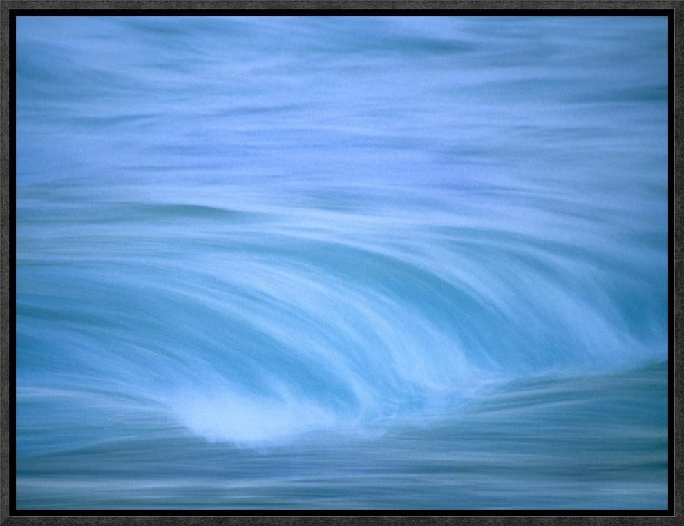 "Ocean waves, Hawaii" Framed Canvas Giclee by Tim Fitzharris, 17x13"
