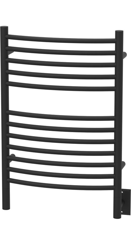 Amba Jeeves E Curved Wall Mounted Towel Warmer, Matte Black