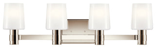 Adani 30" 4 Light Vanity With Opal Glass, Polished Nickel