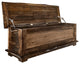Big Sky Collection Live Edge, 4' Blanket Chest, Provincial Stain