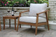 Eucalyptus 3-Piece Modern Seating Group With Square Accent Table